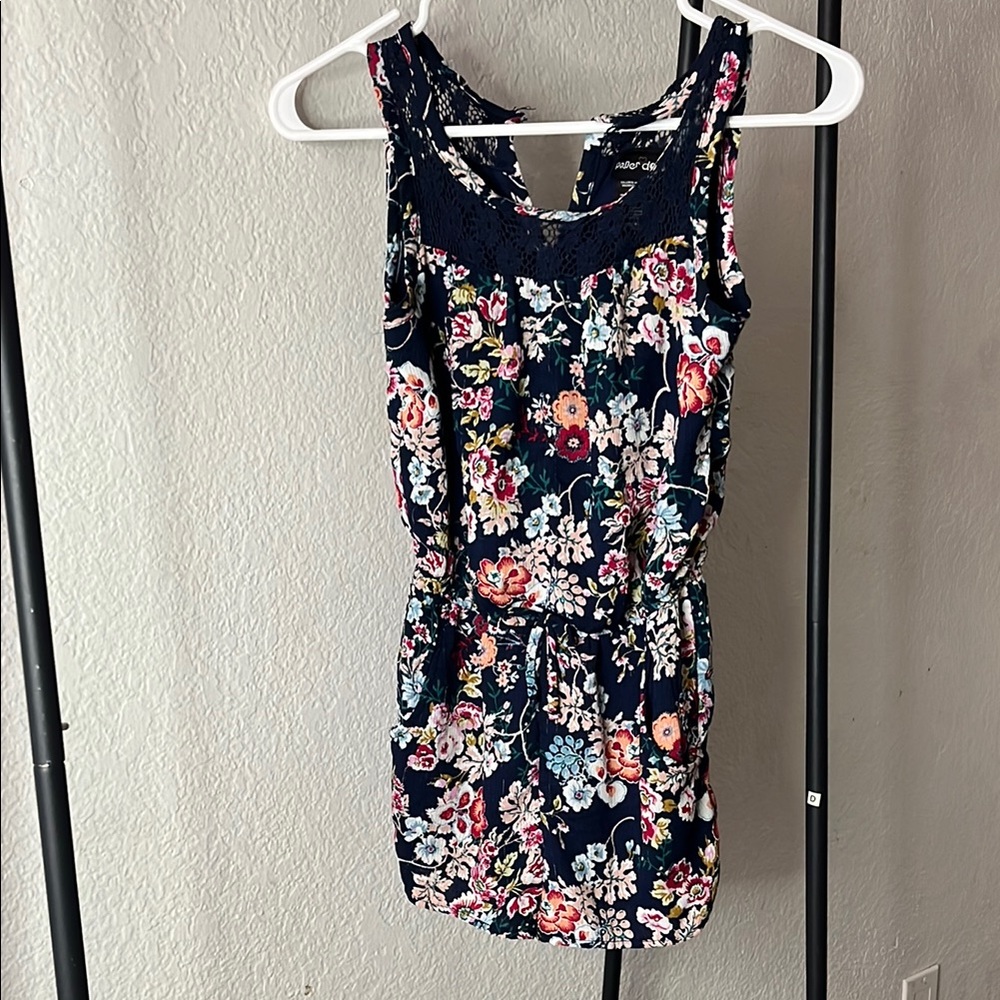 Paper Doll Navy Floral Dress